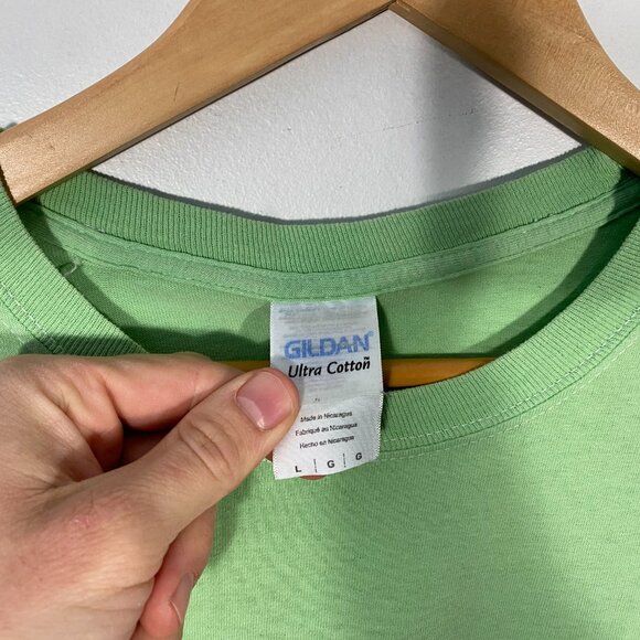 Kanye West The Life Of Pablo "Saint Pablo" LS Tour Tee Green / Red mens size L - Picture 4 of 6